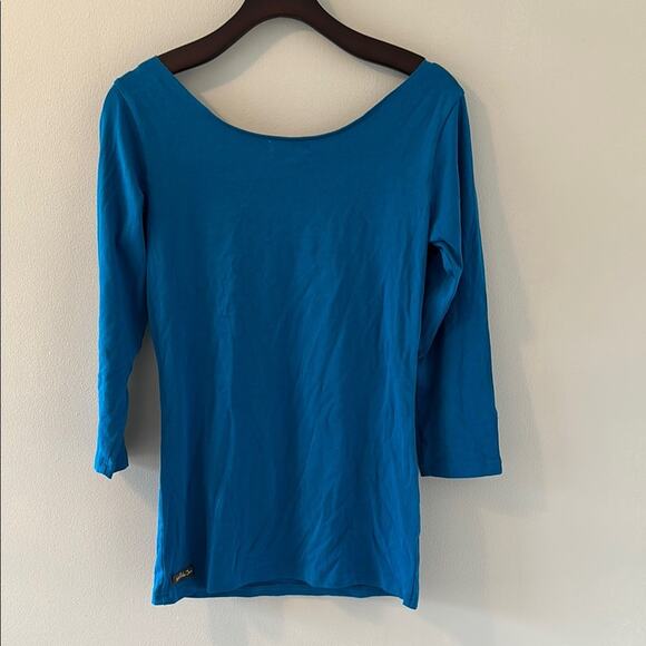 Matilda Jane Blue Fitted Buttoned Blouse - Picture 4 of 5